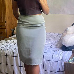 Vintage Kathy Ireland Satin Midi Skirt